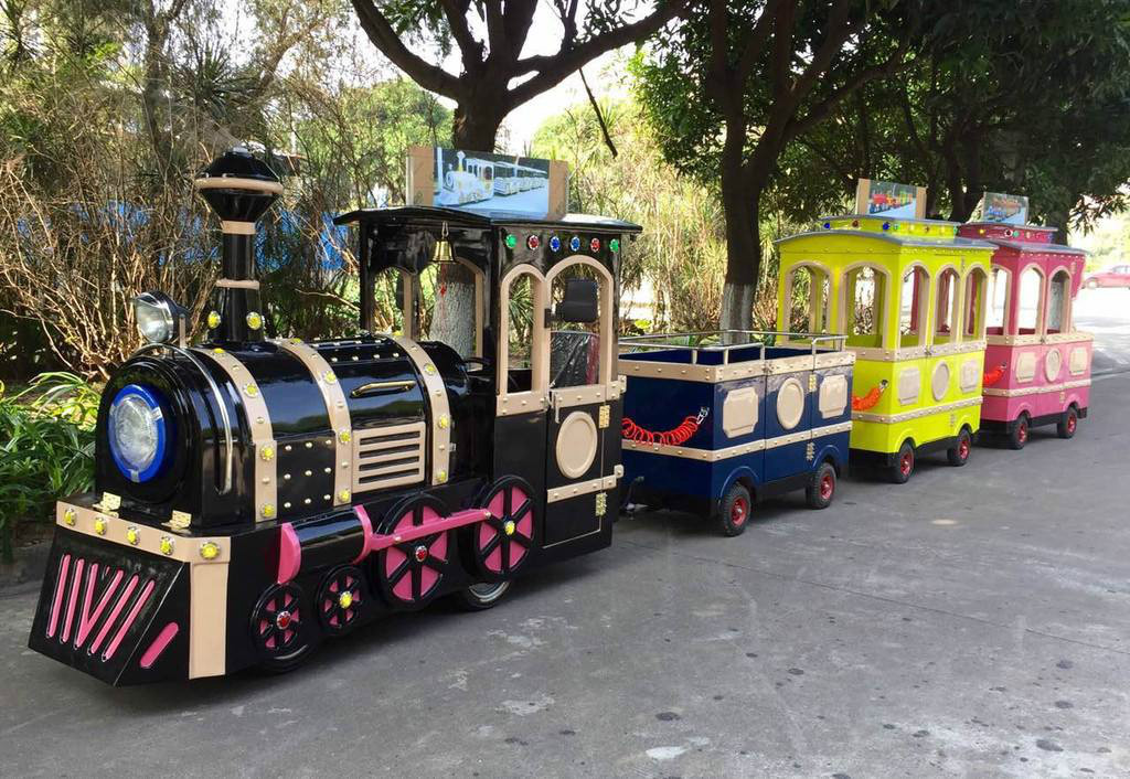 甘谷景区广商场无轨观光小火车电动儿童游乐设备小火车可坐人户外玩具